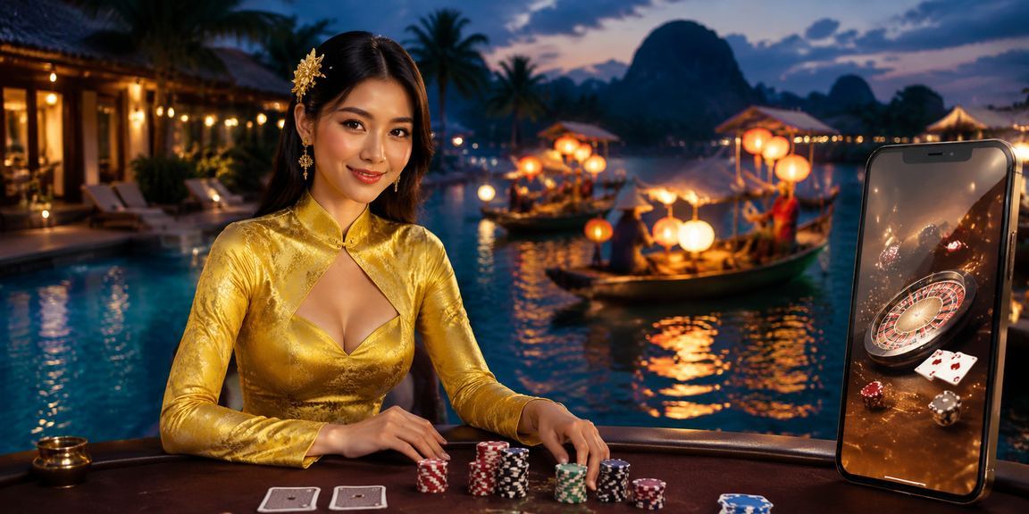Người chơi theo dõi kèo cược trận đấu và trò chơi bài tại Nha Trang